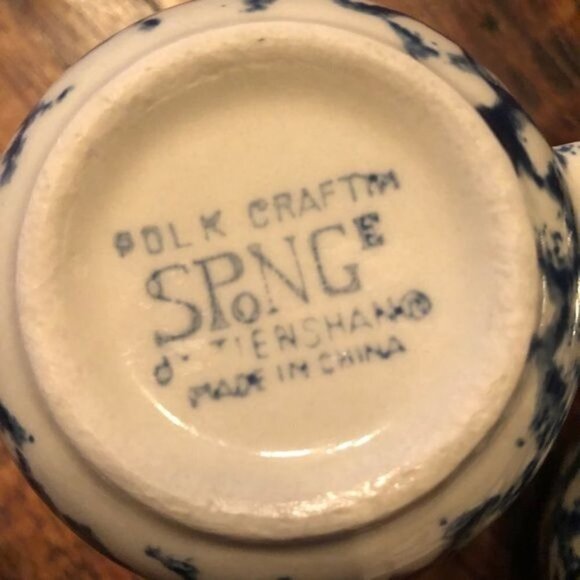 Set of 2 Folkcraft Sponge by Tienshan Mugs - Picture 2 of 10